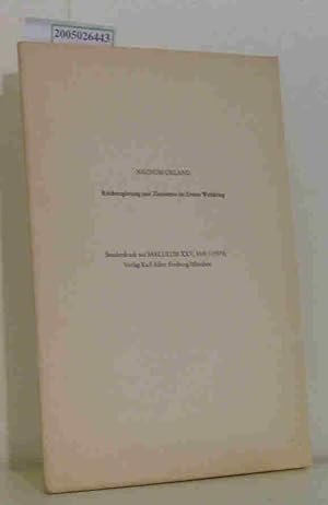 Imagen del vendedor de Reichsregierung und Zionismus im Ersten Weltkrieg Sonderdruck aus SAECULUM XXV, Heft 1 (1974) a la venta por ralfs-buecherkiste