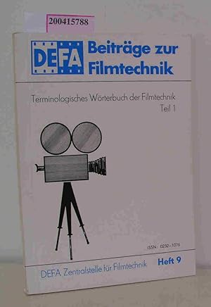 Bild des Verkufers fr Terminologisches Wrterbuch der Filmtechnik Teil 1 zum Verkauf von ralfs-buecherkiste