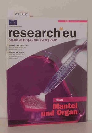 Immagine del venditore per Research.eu, Heft 58, Dezember 2008 Magazine of the European Research venduto da ralfs-buecherkiste