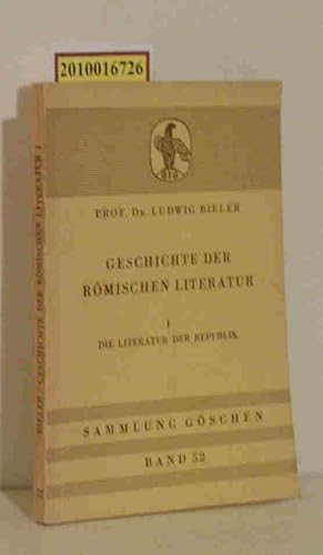 Bild des Verkufers fr Geschichte der rmischen Literatur zum Verkauf von ralfs-buecherkiste