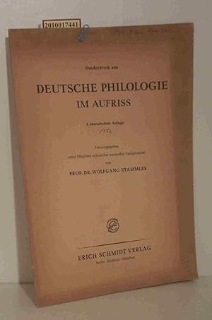 Seller image for Sonderdruck aus Deutsche Philologie im Aufriss 2. berarb. Auflage, for sale by ralfs-buecherkiste