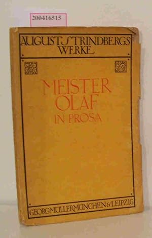 Bild des Verkäufers für Meister Olaf in Prosa zum Verkauf von ralfs-buecherkiste