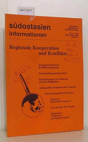 Immagine del venditore per Sdostasien Information Nr. 3, Jhrgang 10, Sept. 1994 Regionale Kooperation und Konflikte venduto da ralfs-buecherkiste