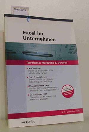 Bild des Verkufers fr Excel im Unternehmen, Nr.5, Dezember 2005 Top-Thema: Marketing & Vertrieb zum Verkauf von ralfs-buecherkiste