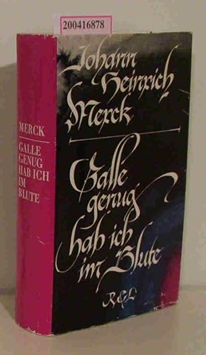 Imagen del vendedor de Galle genug hab ich im Blute Fabeln, Satiren, Essays a la venta por ralfs-buecherkiste