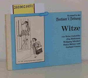 Seller image for Es stand in der Berliner Zeitung, Witze for sale by ralfs-buecherkiste