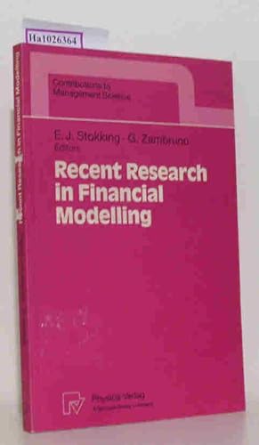 Imagen del vendedor de Recent Research in Financial Modelling. a la venta por ralfs-buecherkiste