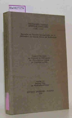 Bild des Verkufers fr Bartolomeo Pagello Epistolae Familiares (1464 - 1525). Materialien zur Vicentiner Kulturgeschichte des 15. Jahrhunderts und kritische Edition des Briefwechsels. [Dissertation, Univ. Kln, 1974]. zum Verkauf von ralfs-buecherkiste