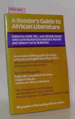 Seller image for A Reader's Guide to African Literature for sale by ralfs-buecherkiste