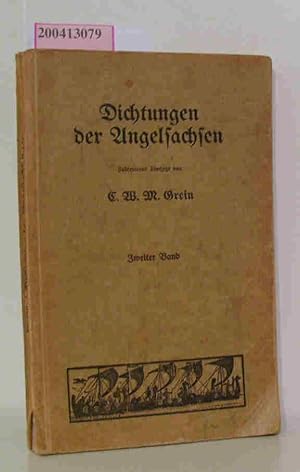 Bild des Verkufers fr Dichtungen der Angelsachsen Zweiter Band zum Verkauf von ralfs-buecherkiste
