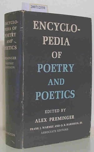 Bild des Verkufers fr Encyclopedia of Poetry and Poetics zum Verkauf von ralfs-buecherkiste