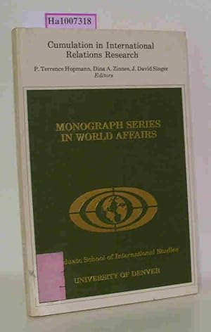 Immagine del venditore per Cumulation in International Relations Research Monograph Series in World Affairs Volume 18 / Book 3. venduto da ralfs-buecherkiste