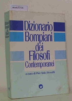 Bild des Verkufers fr Dizionario Bompiani dei Filosofi Contemporanei zum Verkauf von ralfs-buecherkiste