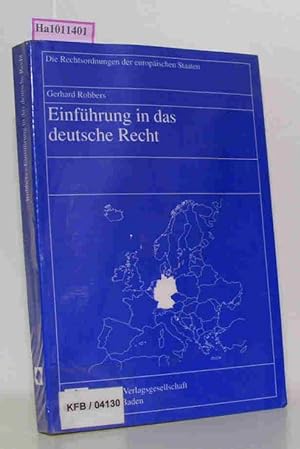 Bild des Verkufers fr Einfhrung in das deutsche Recht. Die Rechtsordnungen der europischen Staaten Band 2 zum Verkauf von ralfs-buecherkiste
