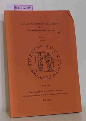 Immagine del venditore per Bestimmung der scheinbaren Dmpfung seismischer Wellen in der europischen Lithosphre venduto da ralfs-buecherkiste