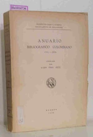 Imagen del vendedor de Anuario bibliografico colombiano 1951-1956. a la venta por ralfs-buecherkiste