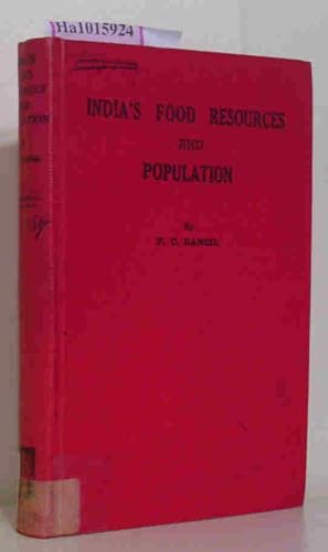 Bild des Verkufers fr India s Food Resources & Population. (A Historical and Analytical Study). zum Verkauf von ralfs-buecherkiste