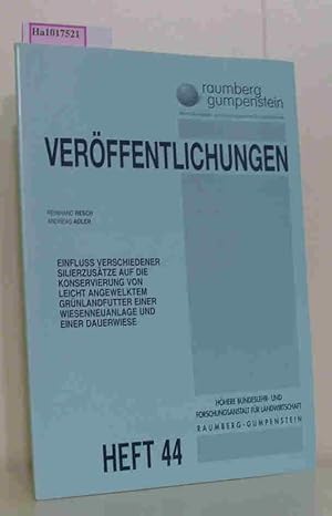 Immagine del venditore per Einfluss verschiedener Silierzustze auf die Konservierung von leicht angewelktem Grnlandfutter einer Wiesenneuanlage im Versuch S-50/2003 und Einfluss verschiedener Silierzustze auf die Konservierung von leicht angewelkten Dauerwiesenfutter einer venduto da ralfs-buecherkiste