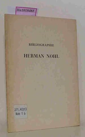 Bild des Verkufers fr Bibliographie Herman Nohl zu seinem 75. Geburtstag am 7. Oktober 1954. zum Verkauf von ralfs-buecherkiste