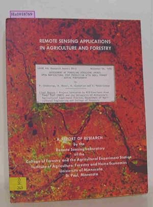 Imagen del vendedor de Assessment of Powerline Structure Impact Upon Agricultural Crop Production with Small Format Aerial Photography. (=Remote Sensing Applications in Agriculture and Forestry. IAFHE RSL Research Report 80-3,1980). Final Report. a la venta por ralfs-buecherkiste