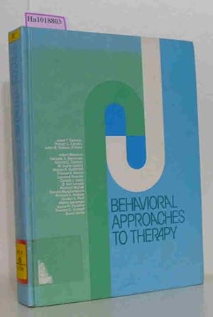 Image du vendeur pour Behavorial Approaches to Therapy. mis en vente par ralfs-buecherkiste