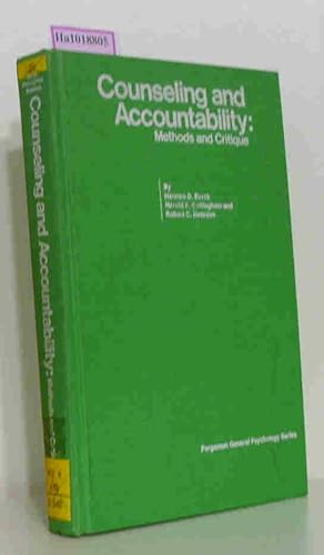 Seller image for Counseling and Accountability: Methods and Critique. for sale by ralfs-buecherkiste