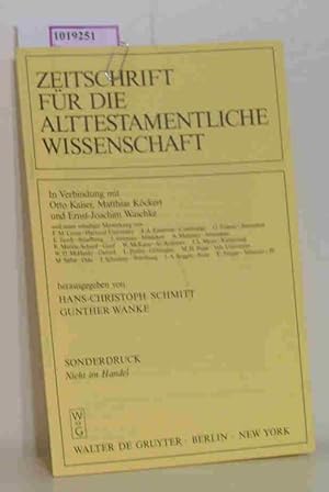 Seller image for Gen 15,6 und das Vorverstndnis des Paulus. (= Sonderdruck aus: Zeitschrift fr die alttestamentliche Wissenschaft, 109. Bd.). for sale by ralfs-buecherkiste
