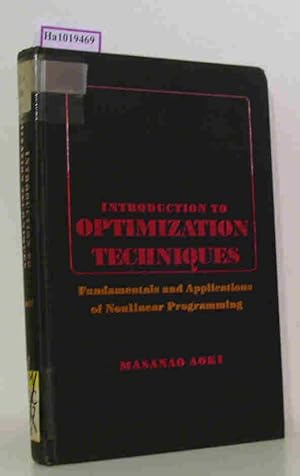 Imagen del vendedor de Introduction to Optimization Techniques. a la venta por ralfs-buecherkiste