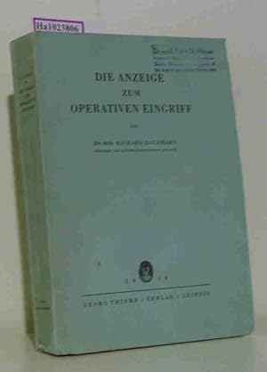 Seller image for Die Anzeige zum operativen Eingriff. for sale by ralfs-buecherkiste