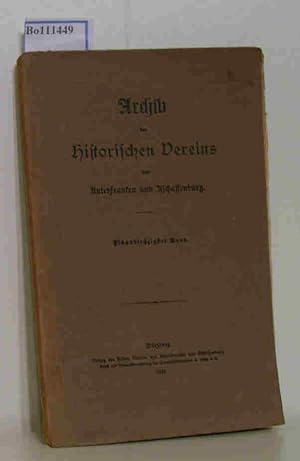 Bild des Verkufers fr Archiv des Historischen Vereins von Unterfranken und Aschaffenburg. Einundsechzigster (61.) Band zum Verkauf von ralfs-buecherkiste