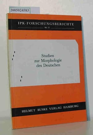 Seller image for Studien zur Morphologie des Deutschen for sale by ralfs-buecherkiste