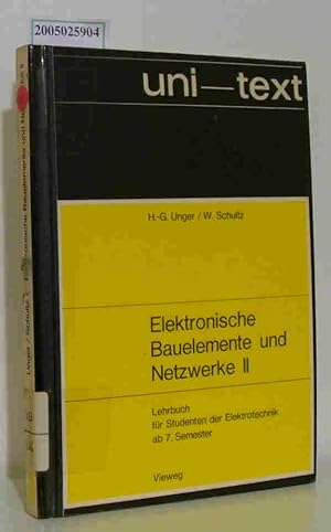 Seller image for Elektronische Bauelemente und Netzwerke Lehrbuch fr Studenten der Elektrotechnik ab 7. Semester for sale by ralfs-buecherkiste