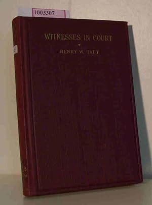 Bild des Verkufers fr Witnesses in Court - With Some Criticisms of Court Procedure zum Verkauf von ralfs-buecherkiste