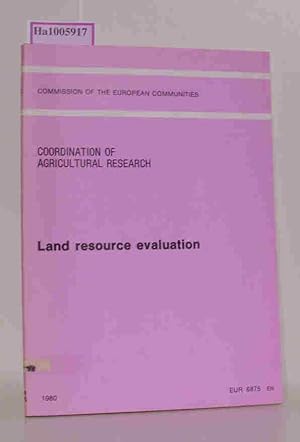Bild des Verkufers fr Land resource evaluation / Coordination of Agricultural Research zum Verkauf von ralfs-buecherkiste