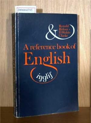 Bild des Verkufers fr A Reference Book of English - A General Guide for Foreign Students of English zum Verkauf von ralfs-buecherkiste