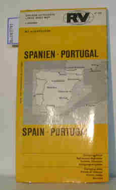 Immagine del venditore per Grosse Autokarte Large Road Map RV No.85 Spanien Portugal Spain Portugal, Mastab 1:800000 venduto da ralfs-buecherkiste