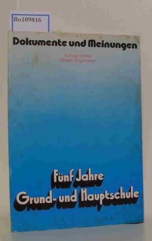 Bild des Verkufers fr Fnf Jahre Grund- und Hauptschule (Dokumente und Meinungen Heft 6/73) zum Verkauf von ralfs-buecherkiste