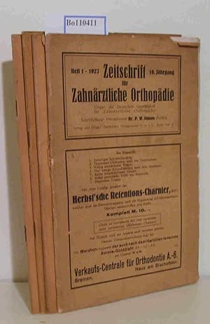 Zeitschrift für Zahnärztliche Orthopädie. Organ der Deutschen Gesellschaft für Zahnärztliche Orth...