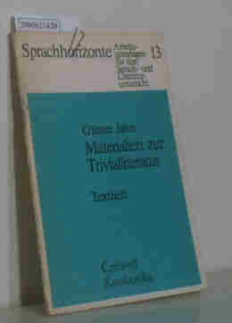 Bild des Verkufers fr Materialien zur Trivialliteratur (Textheft und Lehrerheft) Sprachhorizonte 13 zum Verkauf von ralfs-buecherkiste