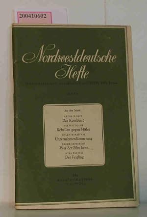 Seller image for Nordwestdeutsche Hefte, Heft 6/1946, September 1946 for sale by ralfs-buecherkiste