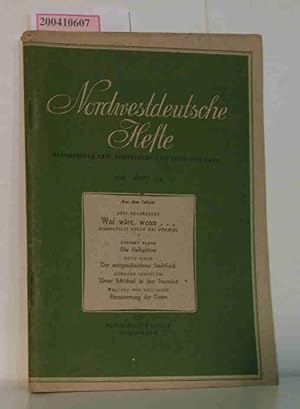 Seller image for Nordwestdeutsche Hefte, Heft 3/4 /1947, Mrz 1947 for sale by ralfs-buecherkiste