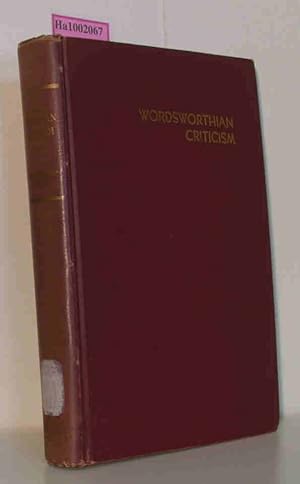 Seller image for Wordsworthian Criticism - A Guide and Bibliography for sale by ralfs-buecherkiste