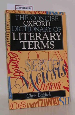 Seller image for The Concise Oxford Dictionary of Literary Terms for sale by ralfs-buecherkiste