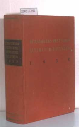 Bild des Verkufers fr Krschners Deutscher Literatur-Kalender 1958 zum Verkauf von ralfs-buecherkiste