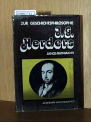 Seller image for Zur Geschichtsphilosophie Johann Gottfried Herders for sale by ralfs-buecherkiste