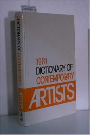 Image du vendeur pour Dictionary of Contemporary Artists mis en vente par ralfs-buecherkiste