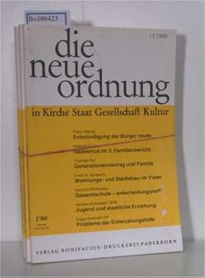 Immagine del venditore per DIE NEUE ORDNUNG in Kirche, Staat, Gesellschaft, Kultur. - kompletter Jahrgang 1980 (Jahrgang 34) venduto da ralfs-buecherkiste