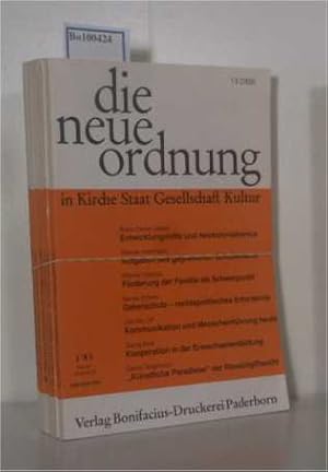 Immagine del venditore per DIE NEUE ORDNUNG in Kirche, Staat, Gesellschaft, Kultur. - kompletter Jahrgang 1981 (Jahrgang 35) venduto da ralfs-buecherkiste