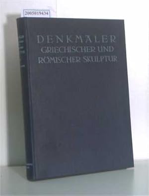 Imagen del vendedor de Denkmler griechischer und rmischer Skulptur a la venta por ralfs-buecherkiste