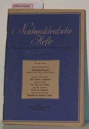 Seller image for Nordwestdeutsche Hefte, Heft 5/6 /1947, Mai 1947 for sale by ralfs-buecherkiste